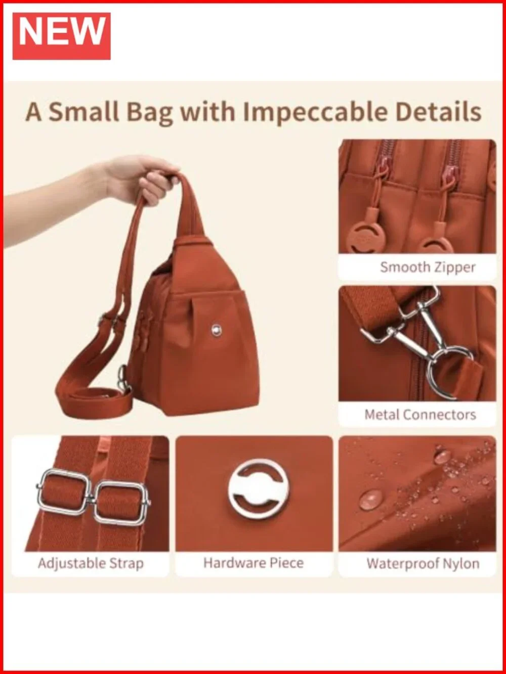 3-in-1 Convertible Anti Theft Travel Tote Backpack Purse for Women Water